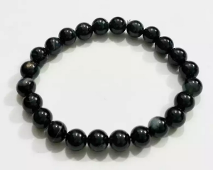 Black Banded Agate Onyx Bracelet 